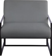 Load image into Gallery viewer, Industry Grey Faux Leather Accent Chair