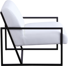 Load image into Gallery viewer, Industry White Faux Leather Accent Chair