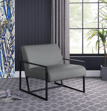 Load image into Gallery viewer, Industry Grey Faux Leather Accent Chair