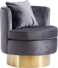 Load image into Gallery viewer, Kendra Grey Velvet Accent Chair