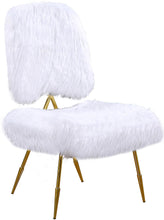 Load image into Gallery viewer, Magnolia White Faux Fur Accent Chair