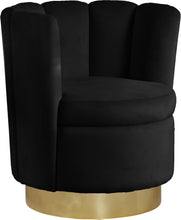 Load image into Gallery viewer, Lily Black Velvet Accent Chair