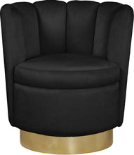 Load image into Gallery viewer, Lily Black Velvet Accent Chair