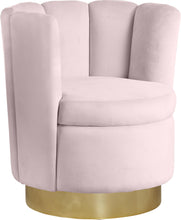 Load image into Gallery viewer, Lily Pink Velvet Accent Chair