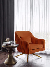 Load image into Gallery viewer, Paloma Cognac Velvet Accent Chair
