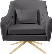 Load image into Gallery viewer, Paloma Grey Velvet Accent Chair