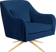 Load image into Gallery viewer, Paloma Navy Velvet Accent Chair