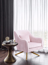 Load image into Gallery viewer, Paloma Pink Velvet Accent Chair