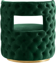 Load image into Gallery viewer, Theo Green Velvet Accent Chair