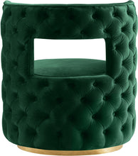 Load image into Gallery viewer, Theo Green Velvet Accent Chair