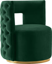 Load image into Gallery viewer, Theo Green Velvet Accent Chair