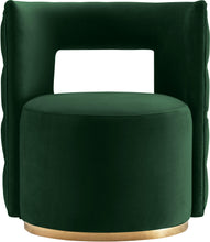 Load image into Gallery viewer, Theo Green Velvet Accent Chair