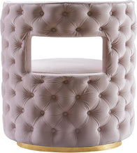 Load image into Gallery viewer, Theo Pink Velvet Accent Chair
