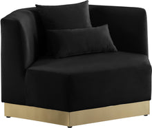 Load image into Gallery viewer, Marquis Black Velvet Chair