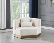 Load image into Gallery viewer, Marquis Cream Velvet Chair