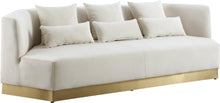 Load image into Gallery viewer, Marquis Cream Velvet Sofa