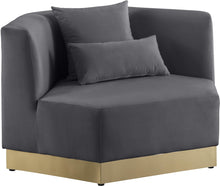 Load image into Gallery viewer, Marquis Grey Velvet Chair