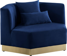 Load image into Gallery viewer, Marquis Navy Velvet Chair