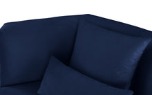 Load image into Gallery viewer, Marquis Navy Velvet Sofa