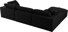Load image into Gallery viewer, Serene Black Linen Fabric Deluxe Cloud Modular Sectional