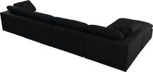 Load image into Gallery viewer, Serene Black Linen Fabric Deluxe Cloud Modular Sectional