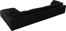 Load image into Gallery viewer, Serene Black Linen Fabric Deluxe Cloud Modular Sectional