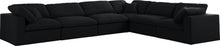 Load image into Gallery viewer, Serene Black Linen Fabric Deluxe Cloud Modular Sectional
