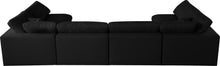 Load image into Gallery viewer, Serene Black Linen Fabric Deluxe Cloud Modular Sectional