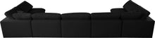 Load image into Gallery viewer, Serene Black Linen Fabric Deluxe Cloud Modular Sectional