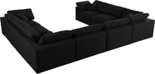 Load image into Gallery viewer, Serene Black Linen Fabric Deluxe Cloud Modular Sectional