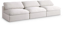 Load image into Gallery viewer, Serene Cream Linen Fabric Deluxe Cloud Modular Armless Sofa