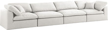 Load image into Gallery viewer, Serene Cream Linen Fabric Deluxe Cloud Modular Sofa