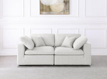 Load image into Gallery viewer, Serene Cream Linen Fabric Deluxe Cloud Modular Sofa