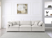 Load image into Gallery viewer, Serene Cream Linen Fabric Deluxe Cloud Modular Sofa
