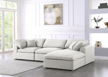 Load image into Gallery viewer, Serene Cream Linen Fabric Deluxe Cloud Modular Sectional