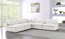 Load image into Gallery viewer, Serene Cream Linen Fabric Deluxe Cloud Modular Sectional