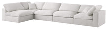 Load image into Gallery viewer, Serene Cream Linen Fabric Deluxe Cloud Modular Sectional