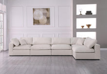 Load image into Gallery viewer, Serene Cream Linen Fabric Deluxe Cloud Modular Sectional