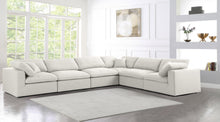 Load image into Gallery viewer, Serene Cream Linen Fabric Deluxe Cloud Modular Sectional