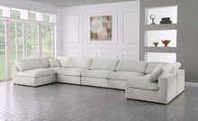 Load image into Gallery viewer, Serene Cream Linen Fabric Deluxe Cloud Modular Sectional