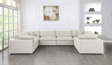 Load image into Gallery viewer, Serene Cream Linen Fabric Deluxe Cloud Modular Sectional