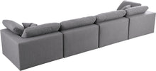 Load image into Gallery viewer, Serene Grey Linen Fabric Deluxe Cloud Modular Sofa