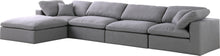 Load image into Gallery viewer, Serene Grey Linen Fabric Deluxe Cloud Modular Sectional