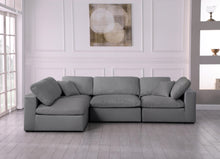 Load image into Gallery viewer, Serene Grey Linen Fabric Deluxe Cloud Modular Sectional