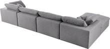 Load image into Gallery viewer, Serene Grey Linen Fabric Deluxe Cloud Modular Sectional
