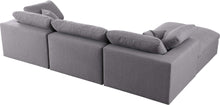 Load image into Gallery viewer, Serene Grey Linen Fabric Deluxe Cloud Modular Sectional