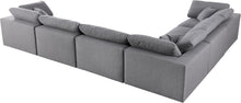 Load image into Gallery viewer, Serene Grey Linen Fabric Deluxe Cloud Modular Sectional