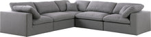 Load image into Gallery viewer, Serene Grey Linen Fabric Deluxe Cloud Modular Sectional