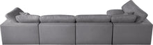 Load image into Gallery viewer, Serene Grey Linen Fabric Deluxe Cloud Modular Sectional