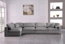 Load image into Gallery viewer, Serene Grey Linen Fabric Deluxe Cloud Modular Sectional